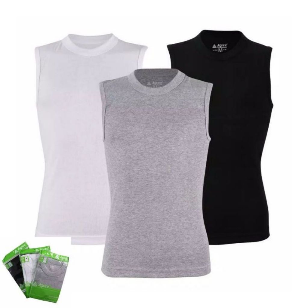 Tangtop Pria Agree SA005 Tanpa Lengan | Kaos Dalam Pria Agree SA 005 Super Soft Cool Pilih Warna