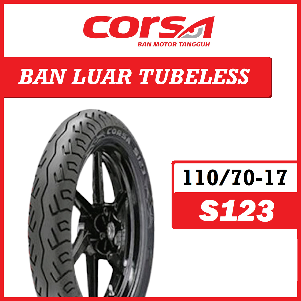 Ban Tubeless 110/70-17 S123 CORSA