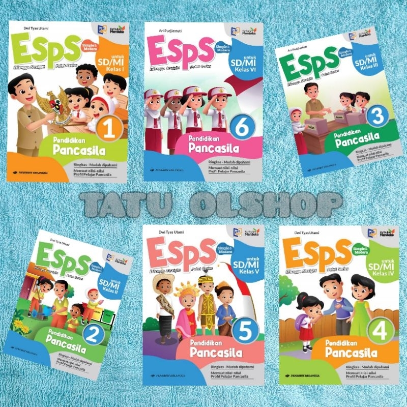 Buku Kurikulum Merdeka Esps Pendidikan Pancasila Pkn PPKn SD Kelas 1 2 3 4 5 6 Original Penerbit Erl