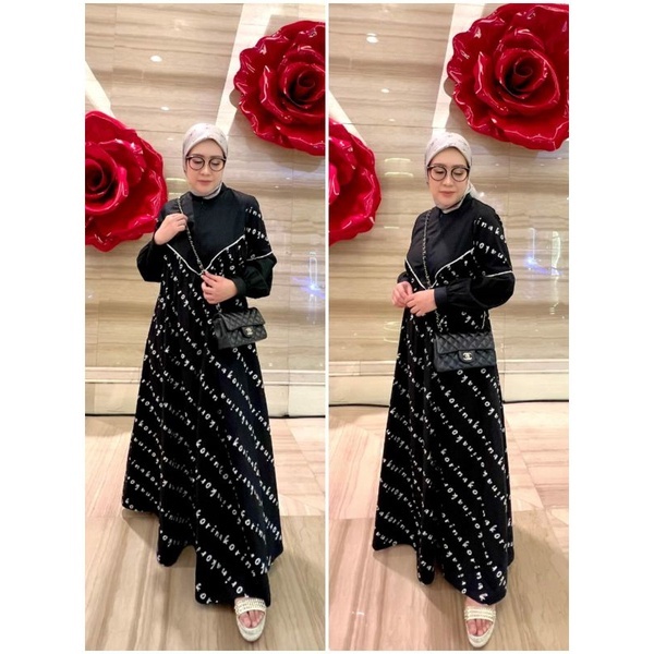 GAMIS KORINA ALENA DRESS  BLACK