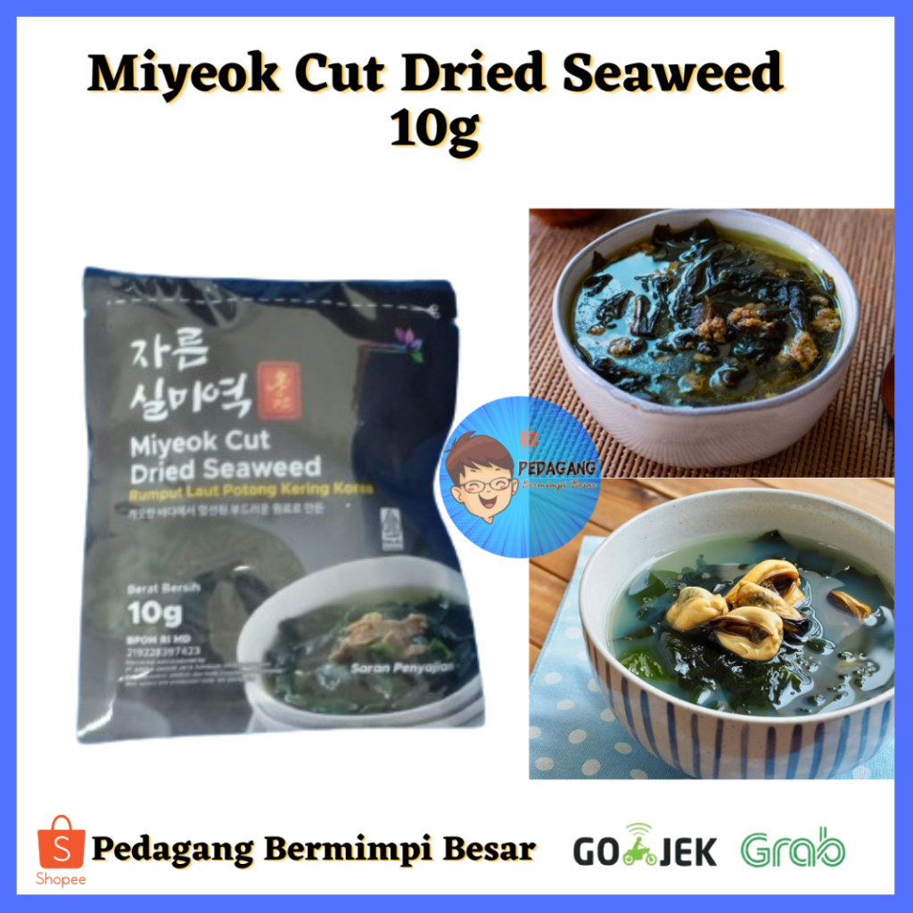 

JSF Miyeok Potong 10g/ JSF DRIED SEAWEED / RUMPUT LAUT KERING/ Miyeok