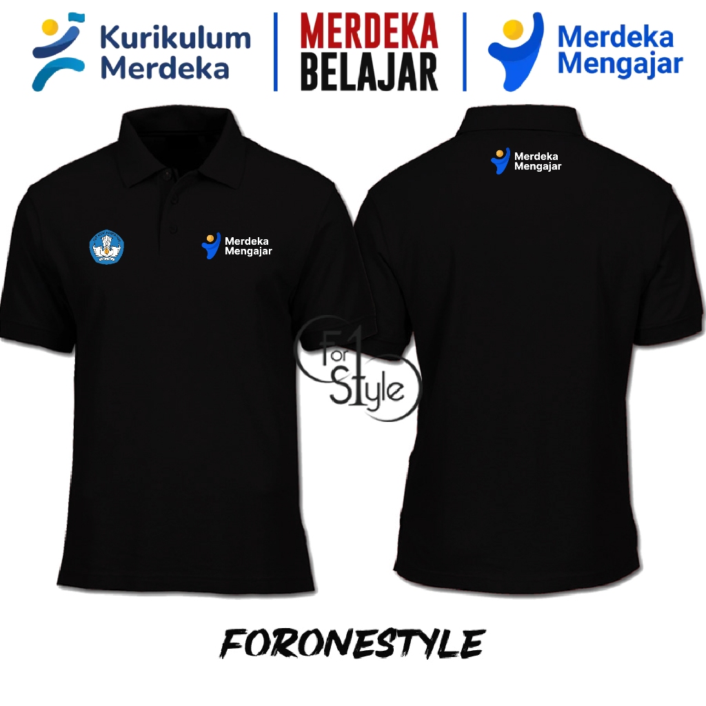 POLOSHIRT KAOS KERAH MERDEKA BELAJAR - POLO MERDEKA BELAJAR - KAOS KERAH MERDEKA BELAJAR