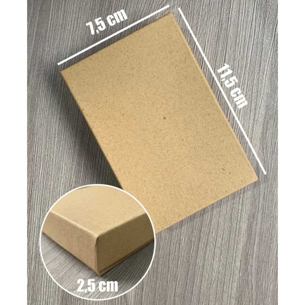 

Kardus Box UK 11,5 x 7,5 x 2,5 cm / Box Karton Polos dan Tebal / Dus Packaging Mini Online Shop Murah