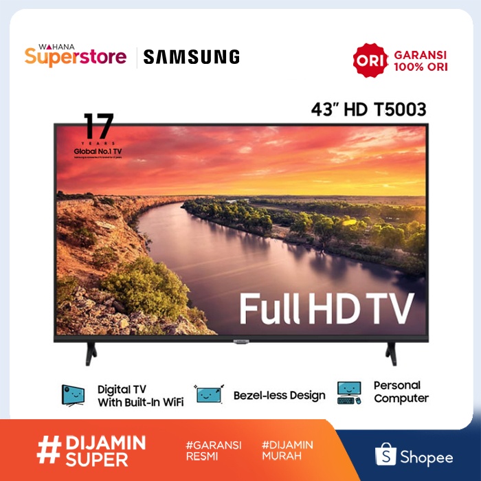 Samsung Full HD TV 43 Inch - 43T5003 | UA43T5003AKXXD