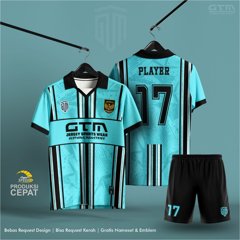 JERSEY BOLA FUTSAL TOSCA KERAH RETRO ~ FREE CUSTOM DESIGN GTM 003