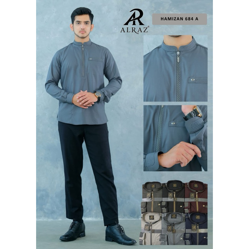 BAJU KOKO ALRAZ HAMIZAN 684A LENGAN PANJANG