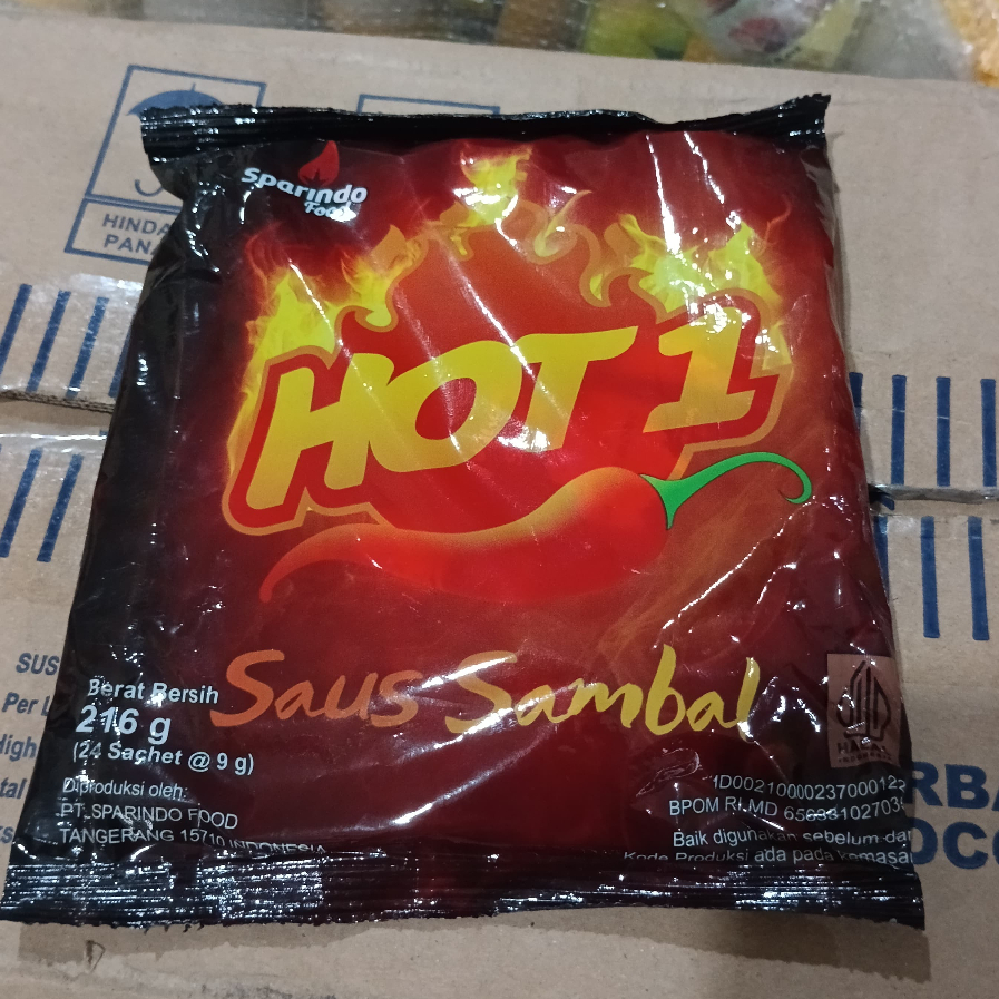 

Saos Hot 1 Saos Cabai Sachet 24x9gr