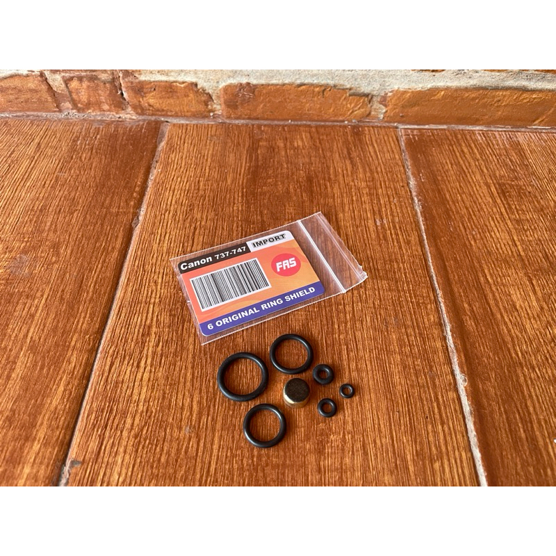 Oring sil set material NBR70 od22 & od25 + dop kuningan