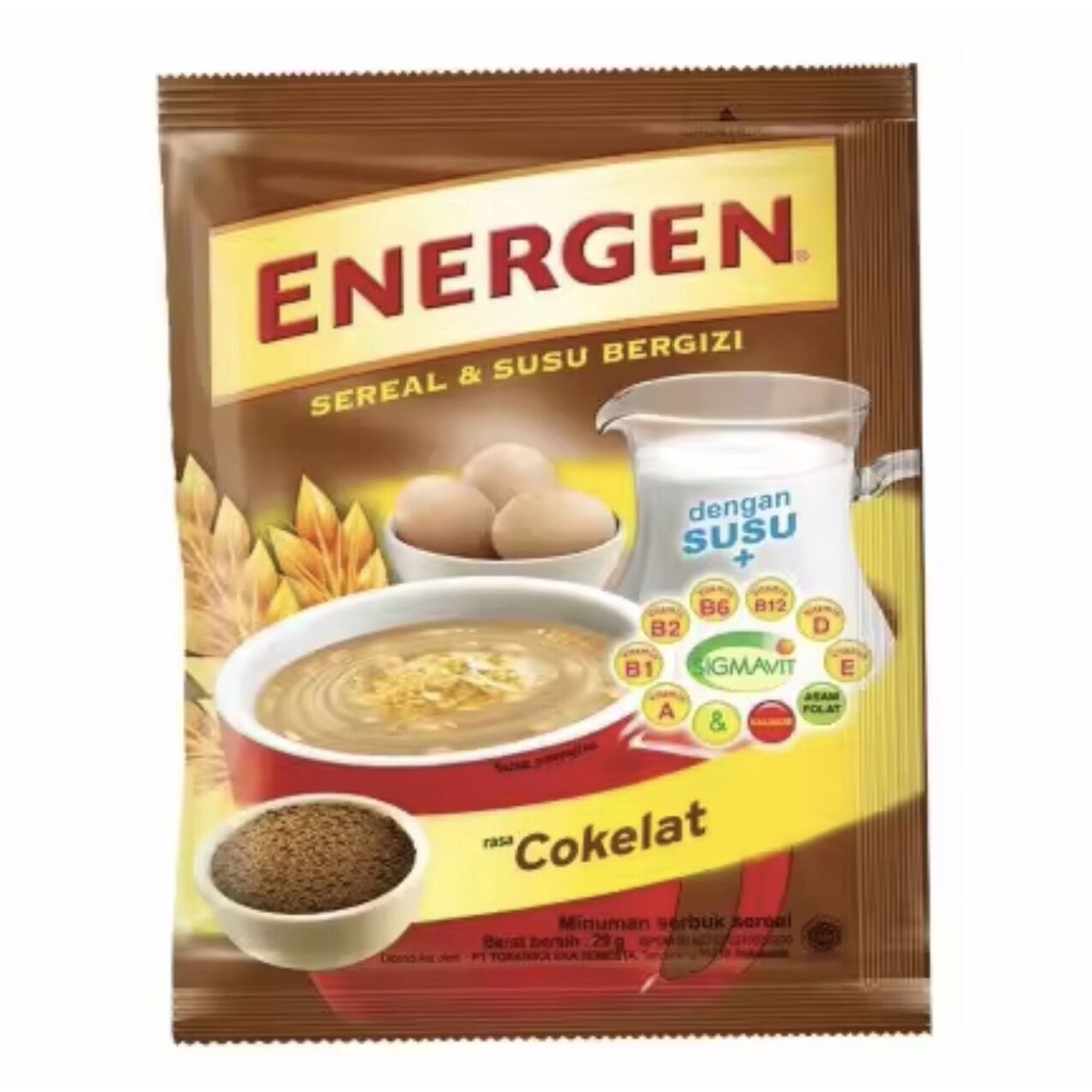 

Energen/Susu Energen/Coklat/Vanila 32 Gr isi 10 Sachet