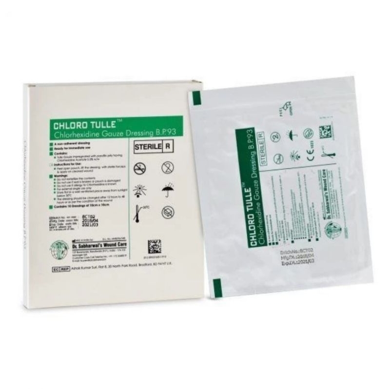 Chloro tulle 10cmx10cm/ 1 box