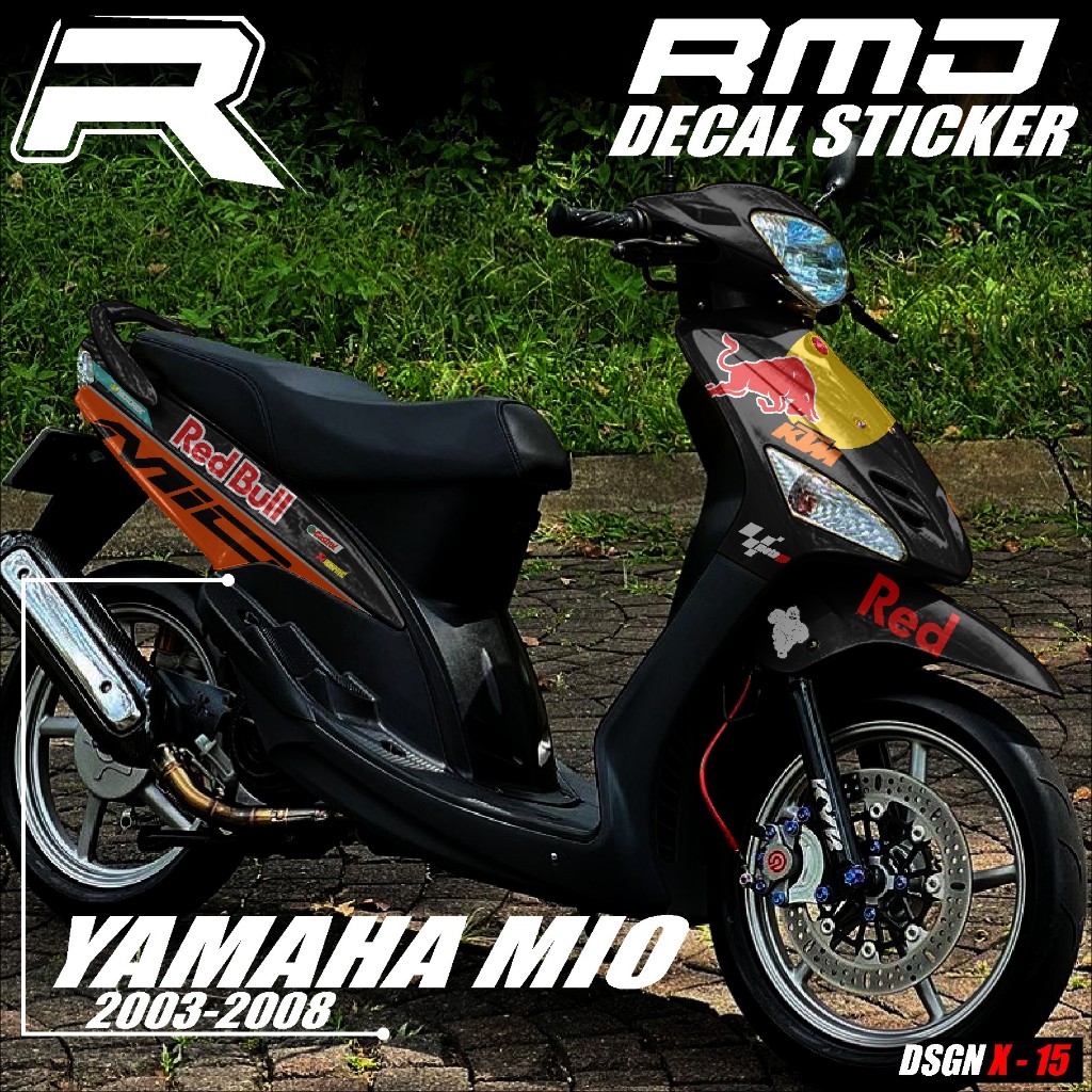 TERBARU Decal Sticker Mio Sporty Mio Smile Full body Dekal Stiker Yamaha Mio Lis Racing Motif XBULL