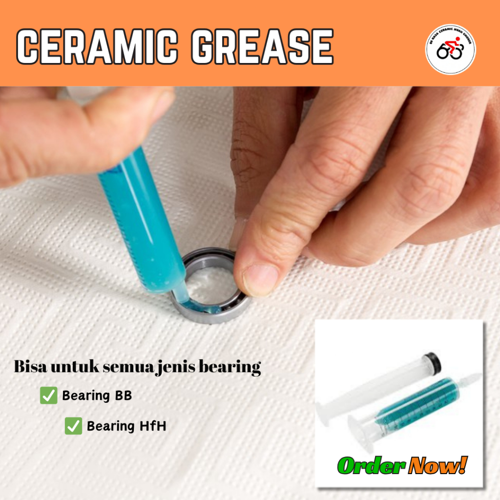 GREASE CERAMIC BEARING SEPEDA - BEARING GREASE LUBRICATION - PELUMAS STEMPET MINYAK GEMUK