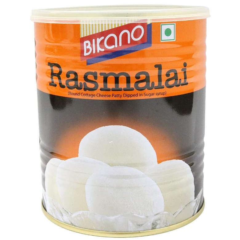

RASMALAI BIKANO 1kg / Rasmalai Tin Pack/ Manisan India