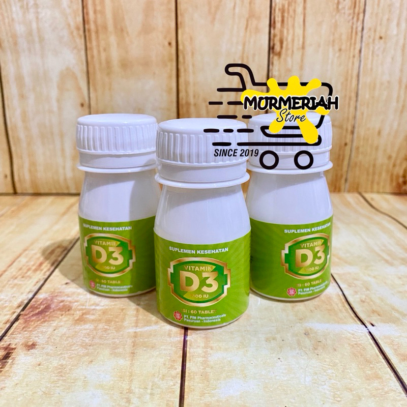 Vitamin D3 1000 IU BOTOL 60 tablet - Vit D3 1000 IU PIM