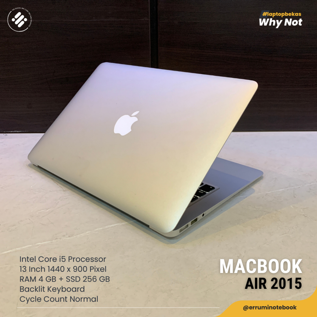 MACBOOK AIR 2015 RAM 4GB SSD 256GB IBOX