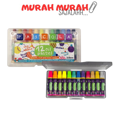 

Standard Pascola Oil Pastel 12 / Set ( Crayon / Pewarna / Coloring ) / Crayon 12 warna Pascola Oil pastel