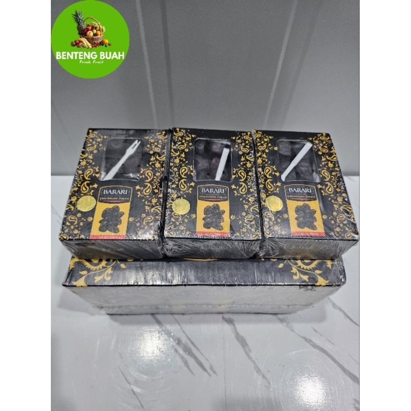 

Kurma Barari bam 600gram hitam manis/pack