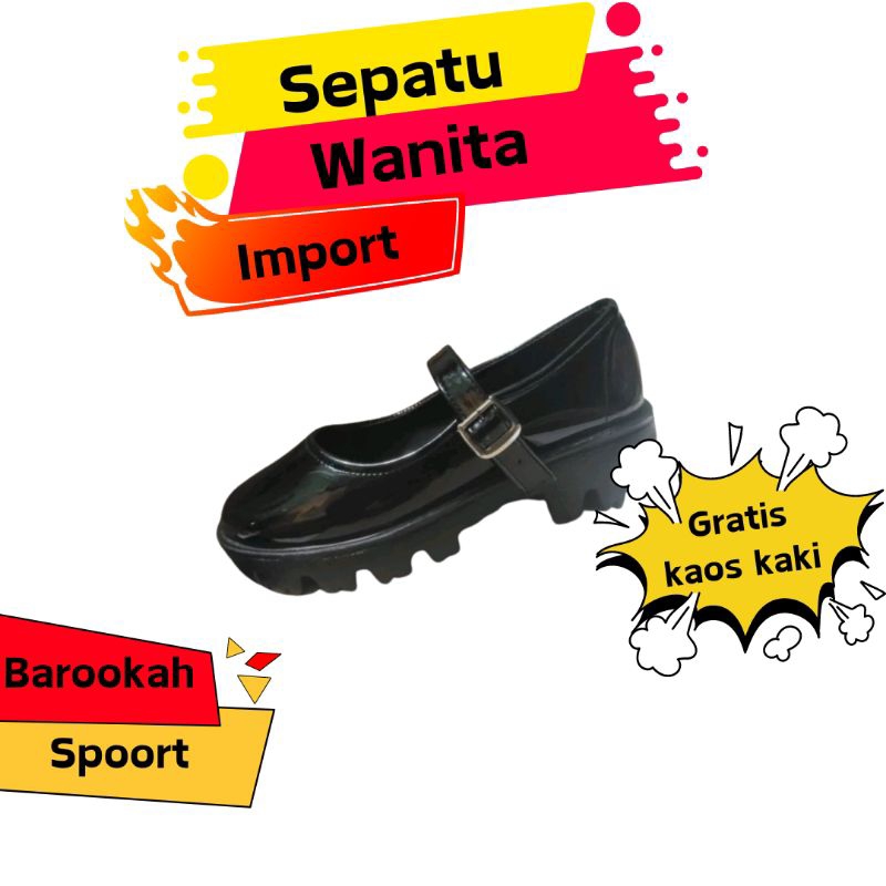 Sepatu heels Wanita Import 3cm Sepatu heels Wanita Hak Tahu Sepatu Cewek Sepatu Hak Heels Sepatu Wan
