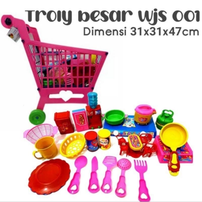 MAINAN TROLI MASAKAN UKURAN JUMBO WJS  001