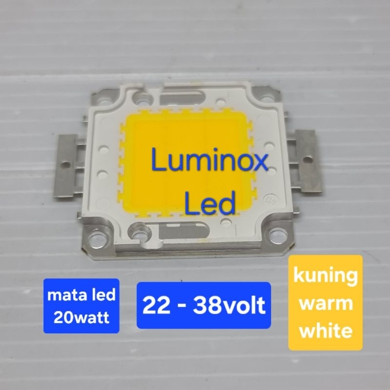 mata led sorot cob kuning 20w 20watt / chip pju led 20 watt 20w warmwhite