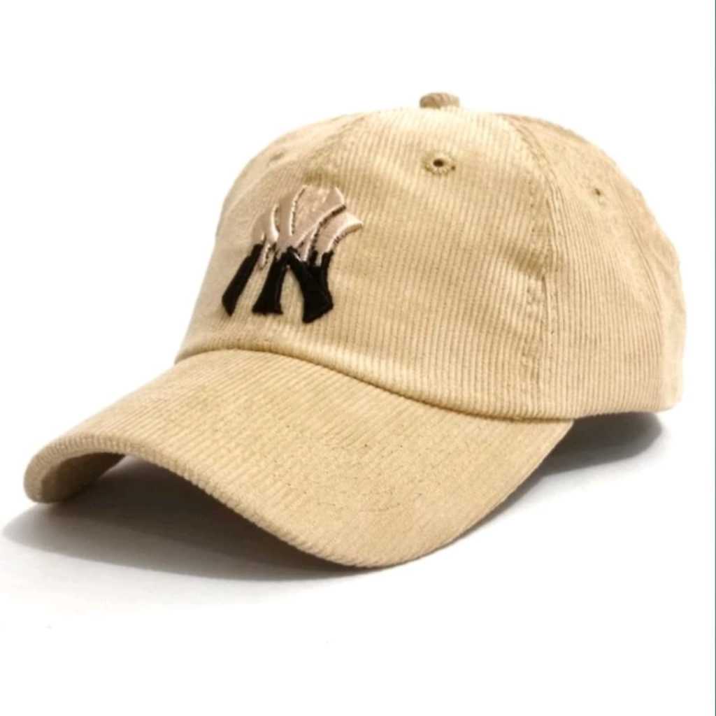 Topi Baseball Distro Cap MLB Newyork NY Corduroy Terbaru Hat Pria Dan Wanita Dewasa Kekinian (COD)