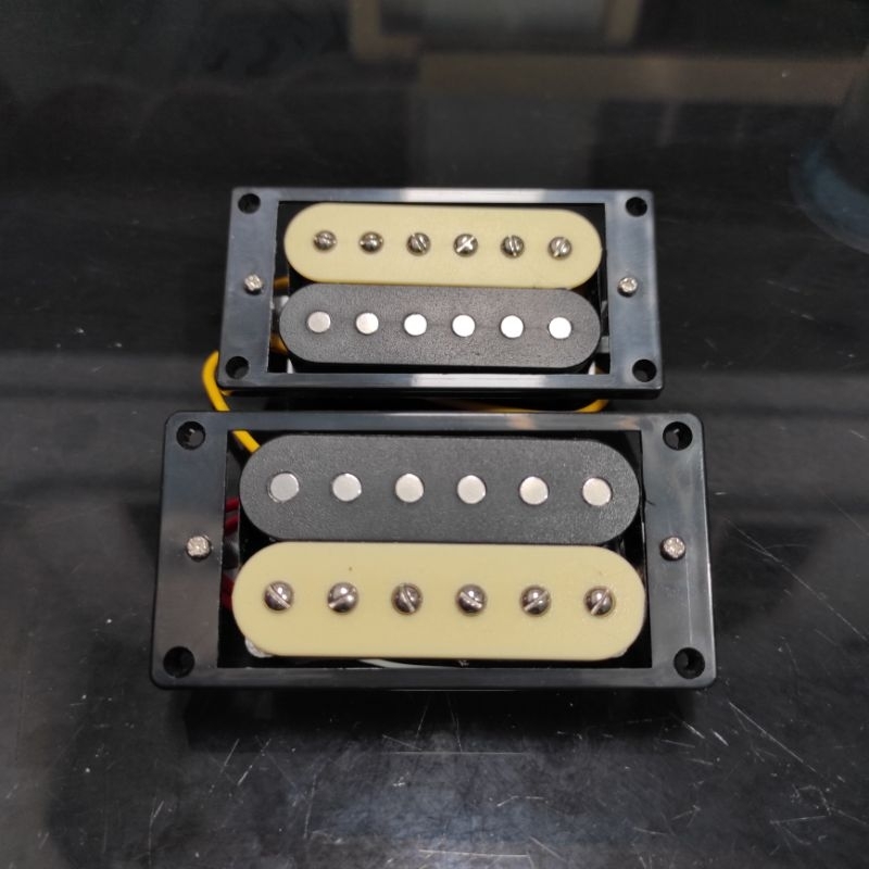 Pickup Gitar Humbucker Zebra, Hi Gain, Low Noise, Buat Ibanez, fender, lespaul