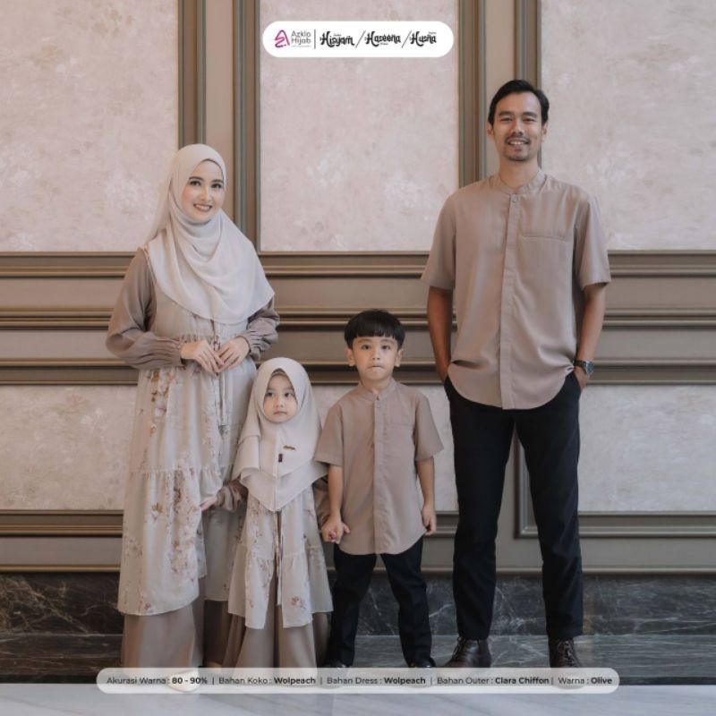 New Sarimbit/Dress Haseena Couple By Azkia Hijab Dress Only