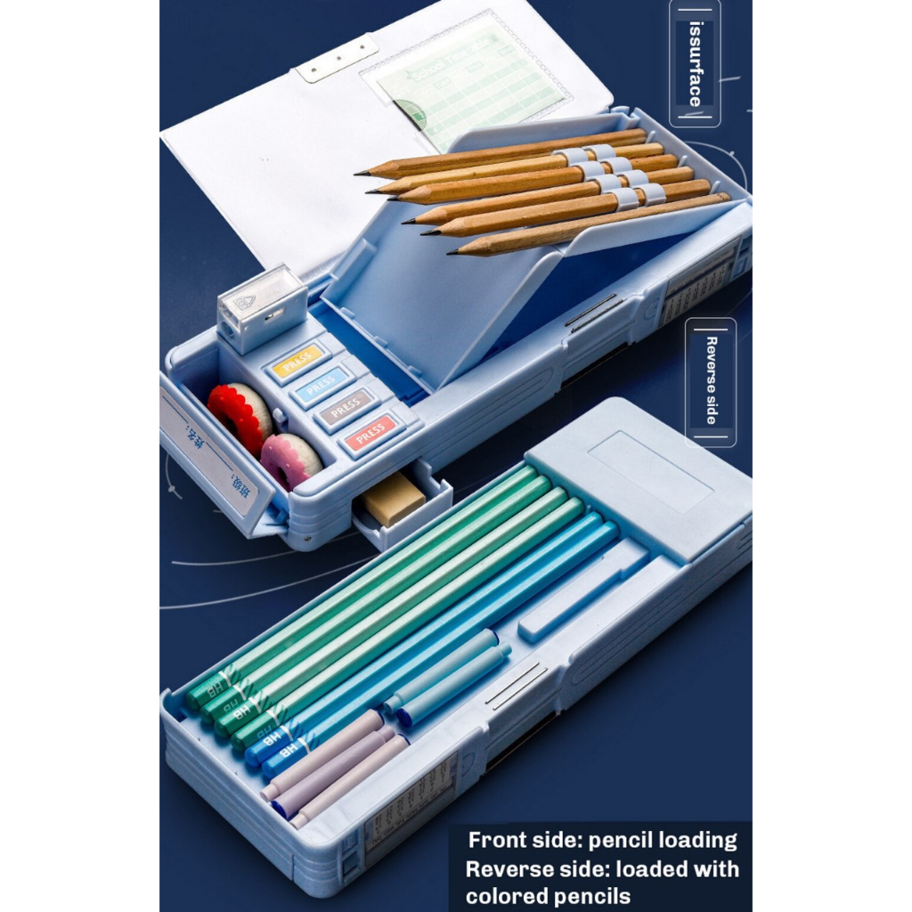 

gk Tempat Pensil Multifungsi Motif Unicorn / Dinosaurus / Astronot Untuk Anak Tk/Kotak Pensil Pola