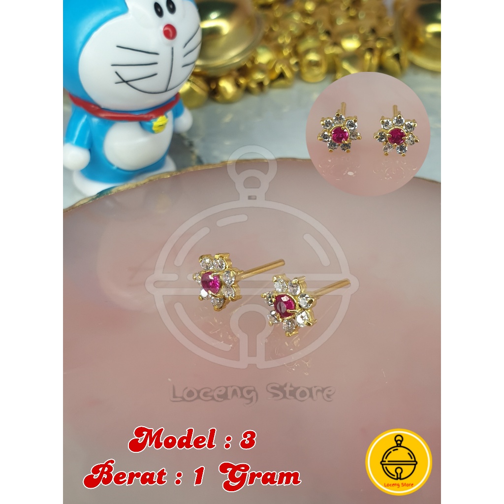 Anting dewasa giwang 1 gram emas muda