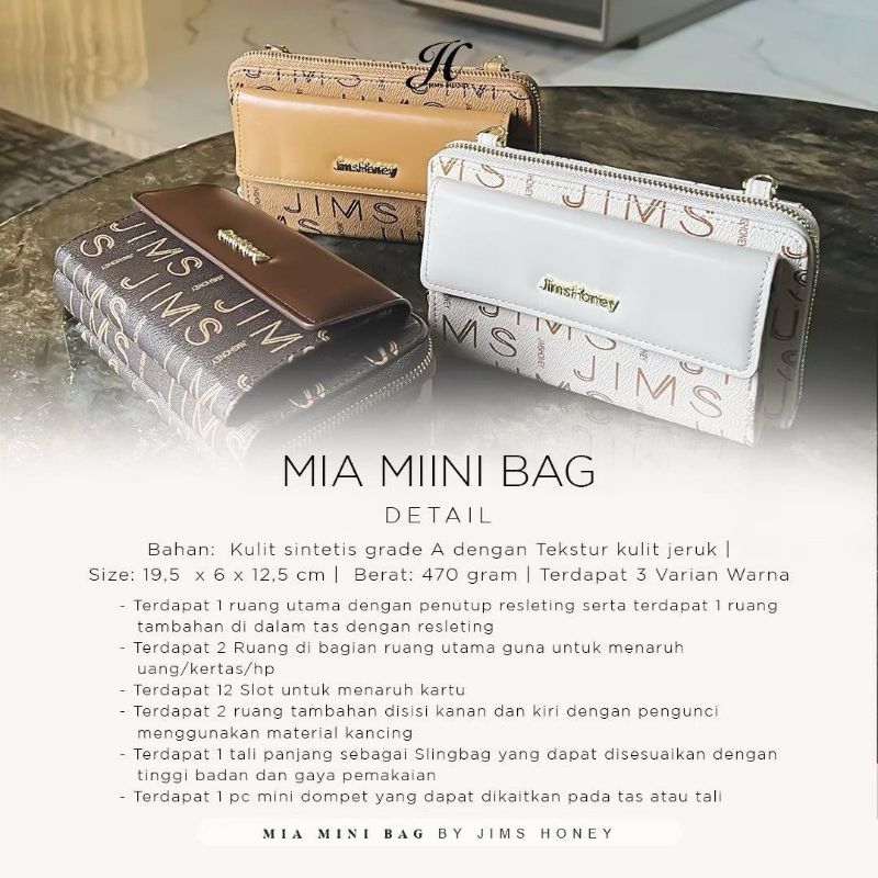 JIMS HONEY MIA MINI BAG TAS SLEMPANG HP