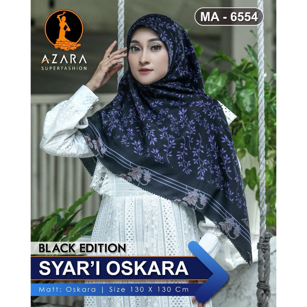Voal Oskara Syar"i Black Trend Edition