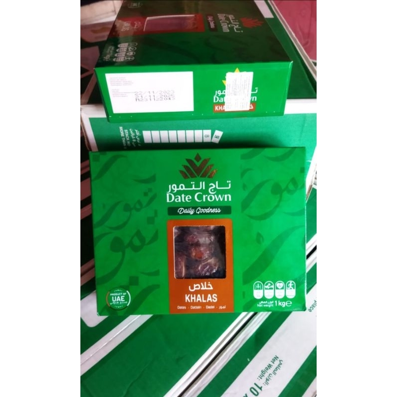 

KURMA DATECROWN / DATE CROWN - KURMA EMIRATES - CROWN KHALAS / KHOLAS - 1000 GRAM / 1 KG