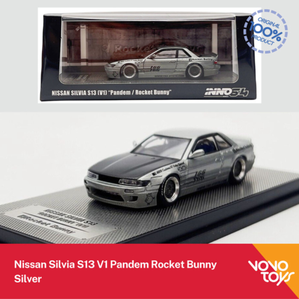 Dijual Inno 1/64 Nissan Silvia S13 V1 Pandem Rocket Bunny Silver Inno64 Murah