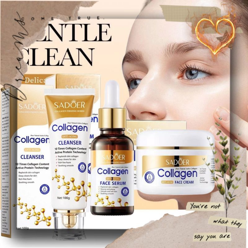 SADOER COLLAGEN 100% SERIES ORIGINAL Collagen Cream Collagen Cream Retinol Cream Pemutih Wajah BPOM 