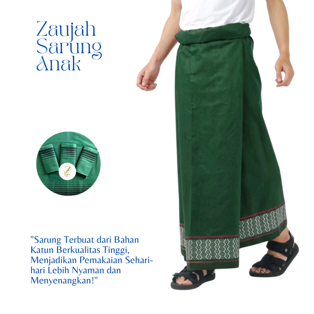 Zaujah - sarung anak motif songket - sarung anak laki laki umur 5 tahun