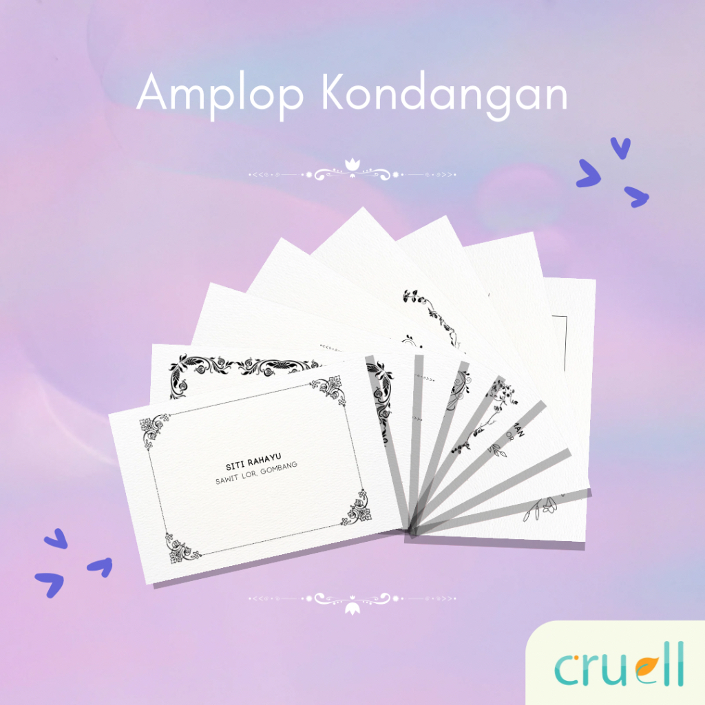 

Amplop Kondangan / Amplop Custom Size 9.5 x 15.2 cm