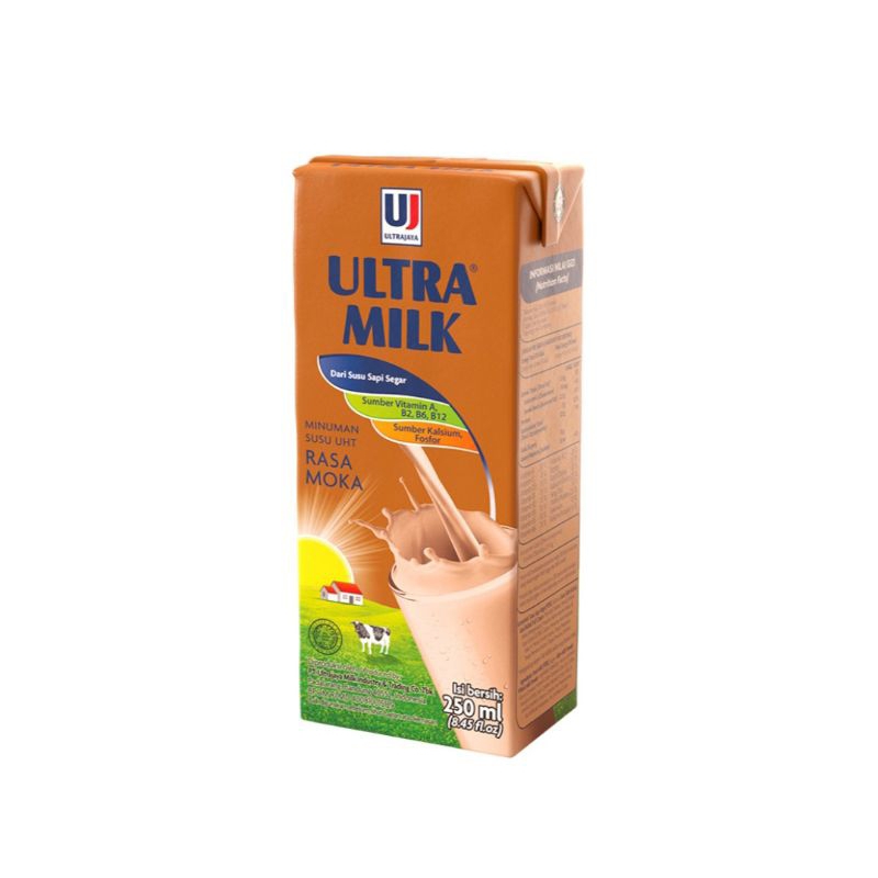 

[ 3 Pcs ] Ultra Milk Susu UHT Rasa Moka 250ml