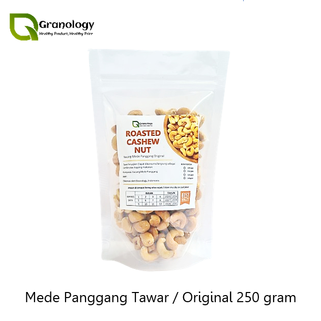 

Roasted Cashew Nut / Kacang Mede Oven Pure Original Sehat (250 gram) by Granology