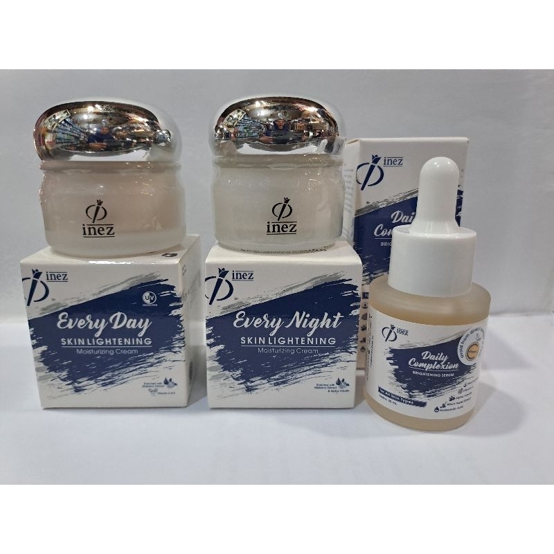 Inez Pencerah Paket isi 3 (Day cream ,Night cream ,Daily Serum Complexiion )