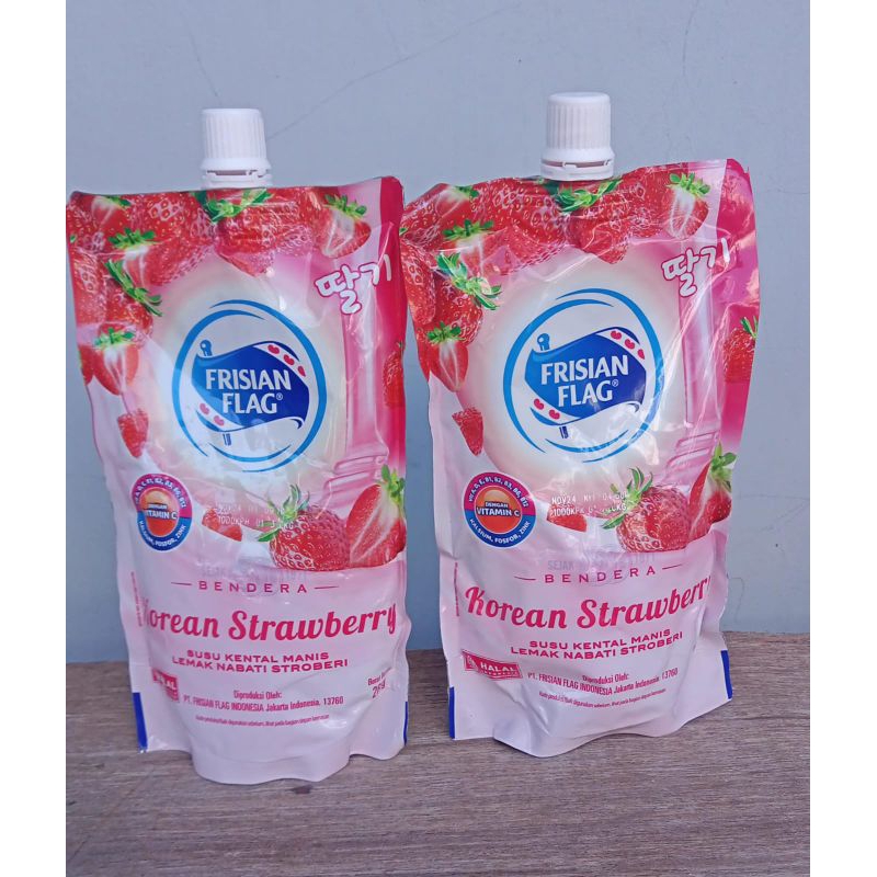 

Frisian Flag Pouch Korean Strawberry 260gr