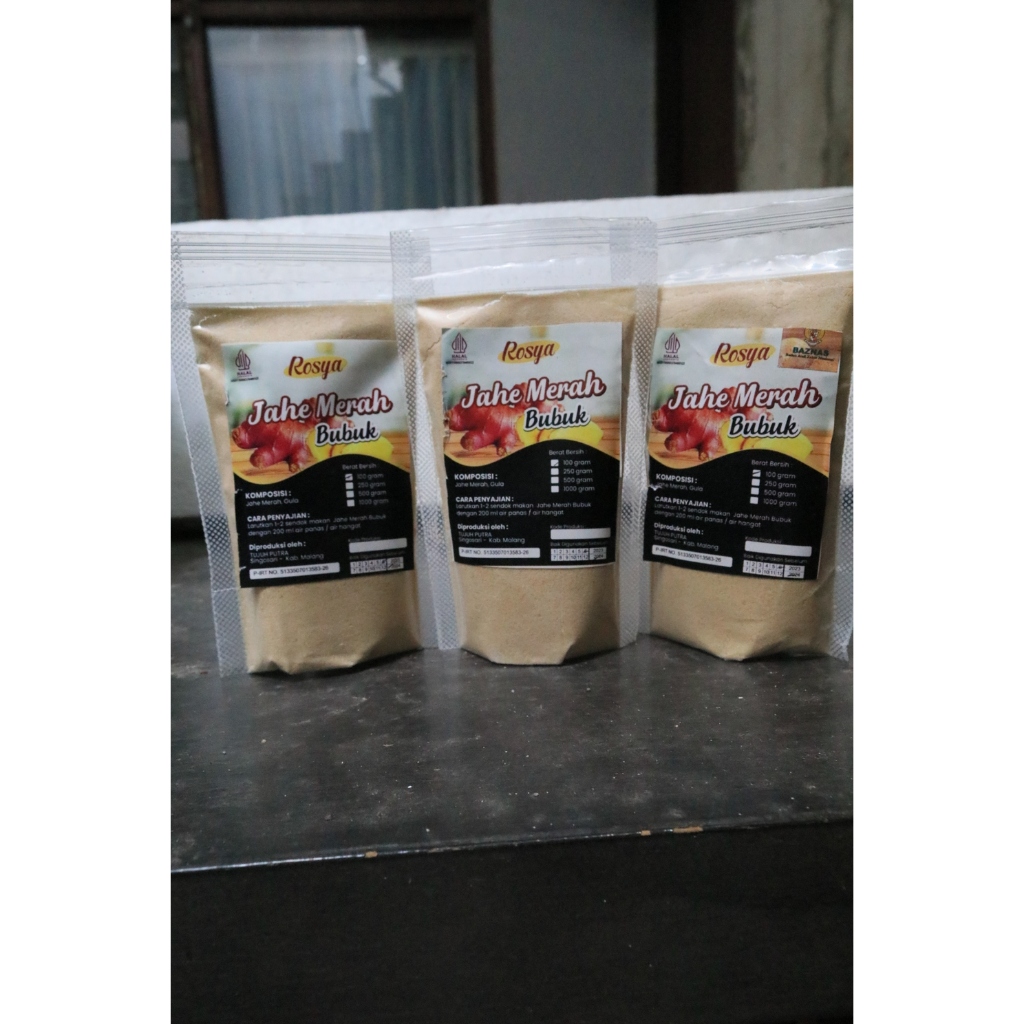

Jahe Bubuk Murni Jahe Merah Bubuk Asli Tanpa Campuran Gula berkualitas premium 100% / Ginger Powder Original Wedang Rempah