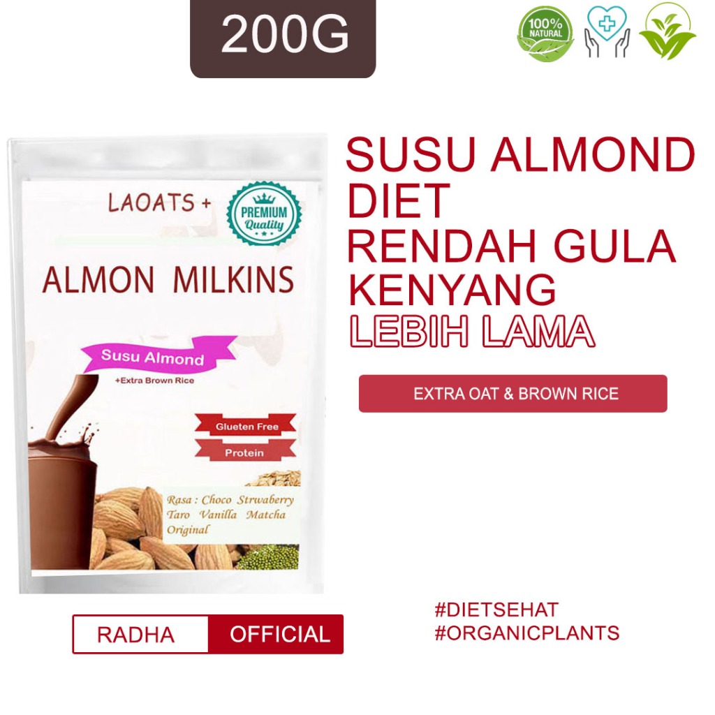 

Susu Almond Bubuk Penurun Berat Badan Bubuk Milk Diet Low Fat Oat Milk susu Rendah Lemak Untuk Diet Laoats