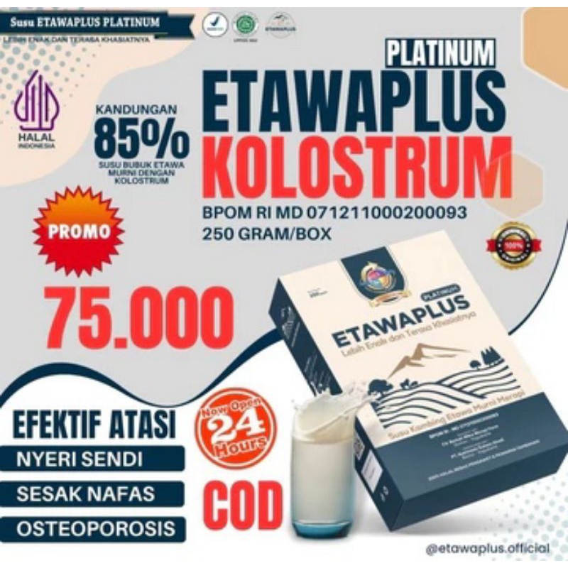 

ETAWAPLUS PLATINUM KOLOSTRUM / SUSU KAMBING ETAWA