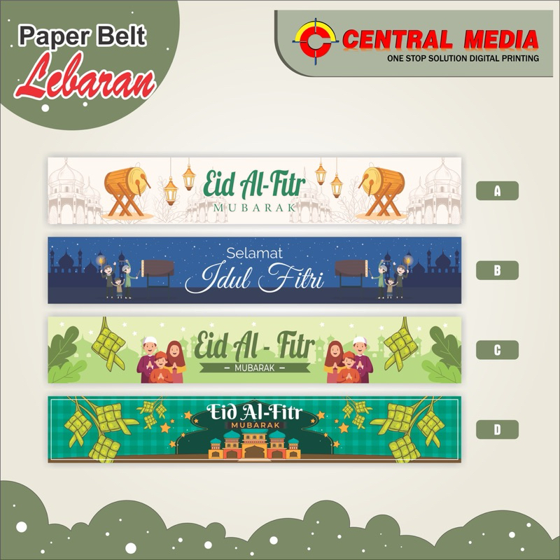 

Label paper belt box kue jar toples dos lebaran idul fitri