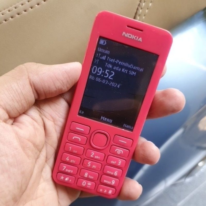 Nokia 206 HP Jadul Warna Keche Sinyal AMAN