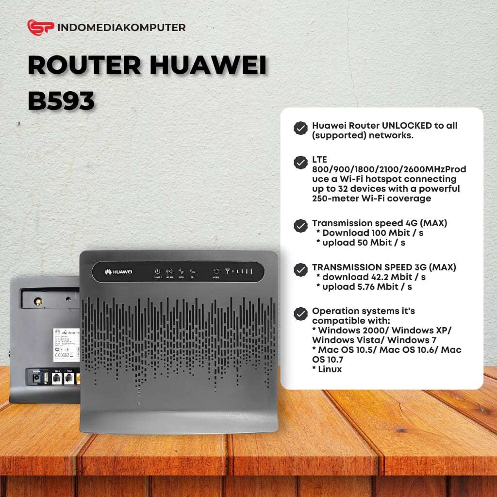 Unlocked Huawei B593 B593s-12 B593u-12 4G LTE Router