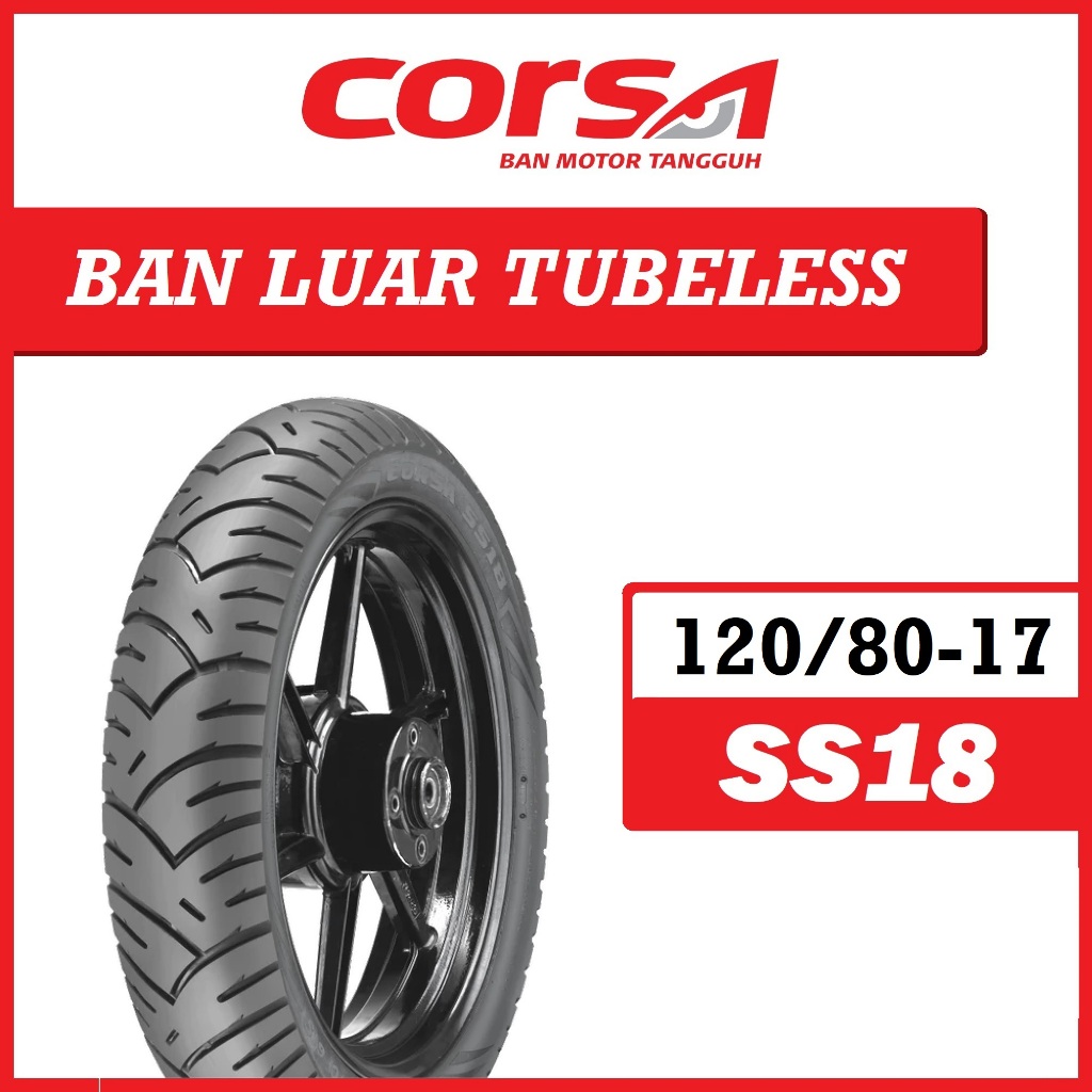 Ban Tubeless 120/80-17 SS18 CORSA