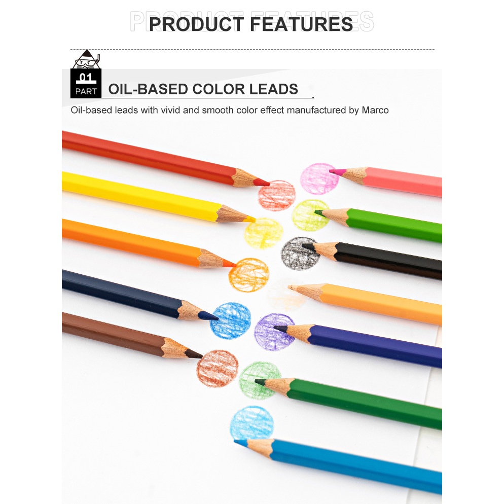 

Pensil Warna M&G Hexagon Color Pencil Flat Box Pagkage Set 36 Warna AWP34368