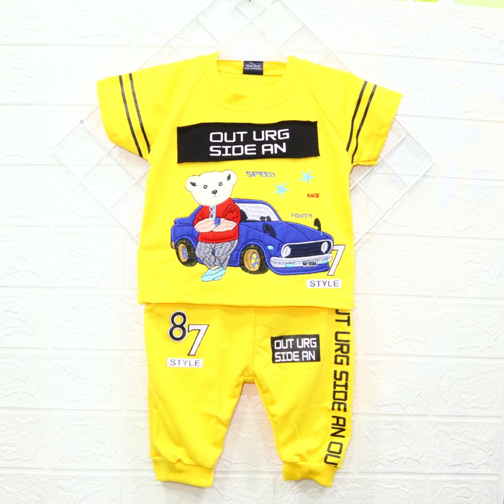 Baju Bayi Laki-Laki Usia 6 Sampai 12 Bulan Setelan Baju Anak Bayi Usia 0 Sampai 12 Bulan Motif Dorae