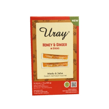 

Madu Uray Honey & Ginger In Sticks 120gr - Madu Hutan - Madu Murni
